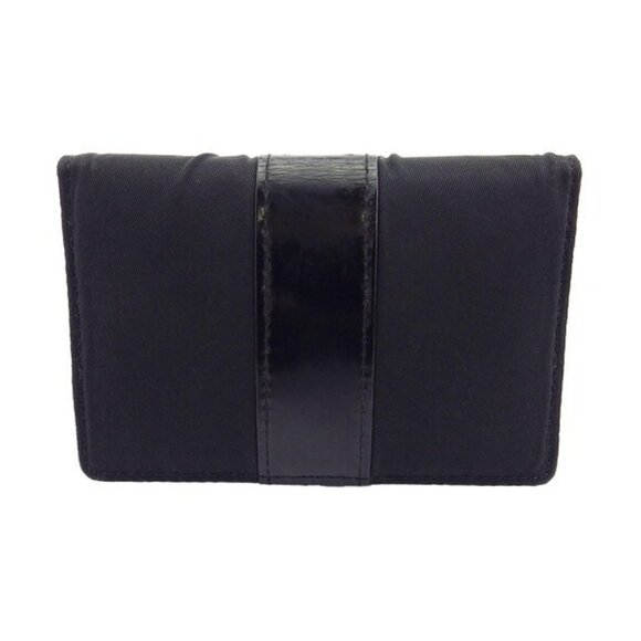 VERSACE Commuter Pass Nylon x Enamel Leather Authentic Used - Picture 3 of 9